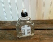 Vintage Holy Water Holder Glass Religious Movie Prop Halloween Decor Spooky