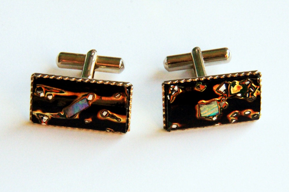 Lost Opal Treasures Cuff Links