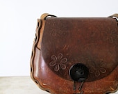 1970s Vintage Leather Bag // Daisy Dreams