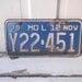 Vintage 1978 Missouri License Plate FREE SHIPPING