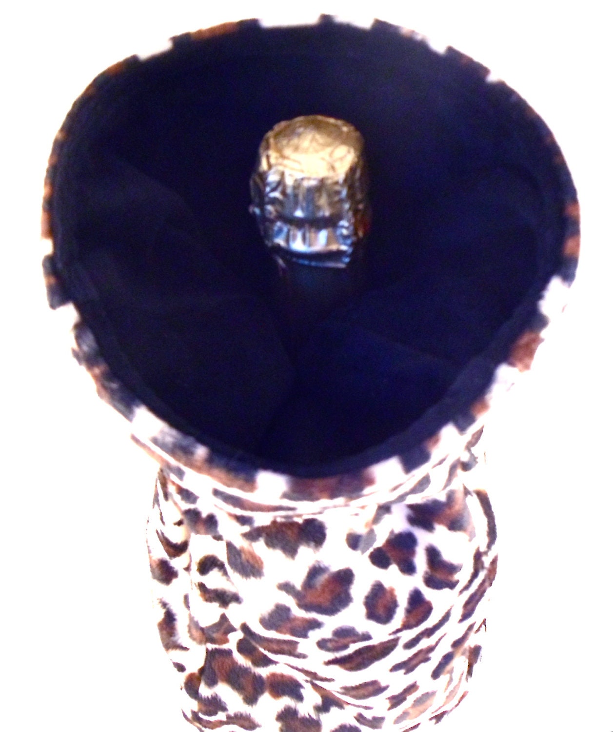 Wine Bottle Gift Bag Cheetah Animal Print Reusable Fabric Wine Bottle ...