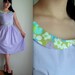 Pale Purple Dress with Floral Collar