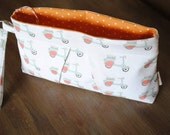 VESPA purse. Sweet little Clutch. Original fabric