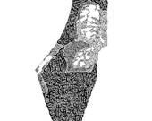 Arabic Calligraphy: Palestine, The Aral Sea of Liberty