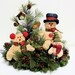 Winter Holiday Christmas Snowman Family Christmas Tree Arrangement Holiday 2012
