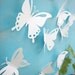 Butterfly Wall Art 3D White Butterflies Set of 12, PopArt, Made in Canada