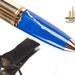 Bullet Pen - 50 caliber with blue lapis, gift for hunter or military