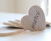5 Heart Magnets Your Choice of Quote- shabby chic wedding favors thank you rustic wedding decor rustic wedding gift bridal shower favors
