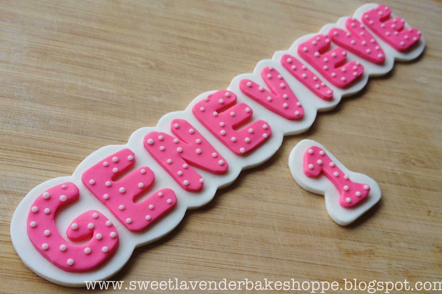 Little Girl or Boy Name Plaque Cake Topper: Two Plaques