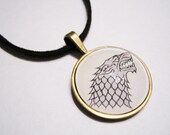 House Stark Sigil Crest Game of Thrones Bronze Metal PENDANT ONLY
