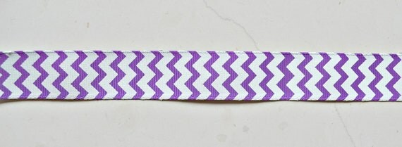 purple and white chevron striped 7/8" grosgrain ribbon- wedding Il_570xn