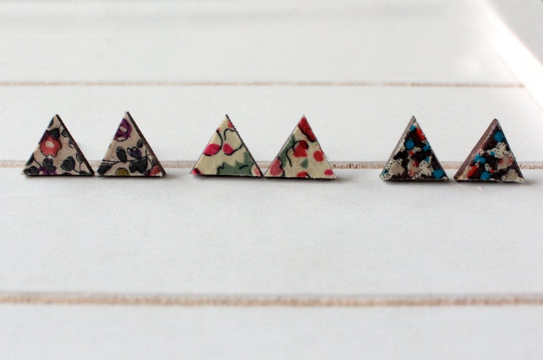 Triangle Bamboo Earrings