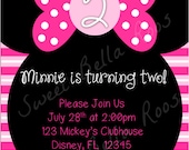 Minnie Mouse Birthday Invitation