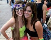 EDC flower crown Hippie flower Daisy headband purple accessories Rave Music festival hair fashion brides maids Headpiece boho headwreath