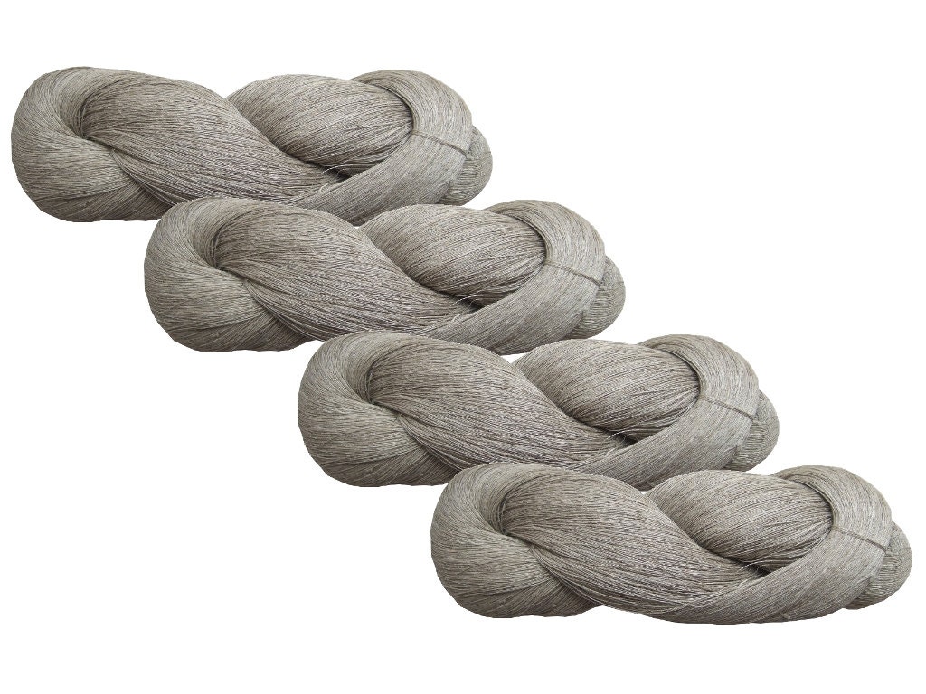 High quality 100% LINEN yarn, 400gr (4 hanks x 100 gr).