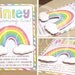Three Dimensional - Pop Up Rainbow DIY Printable Birthday Party Invitation