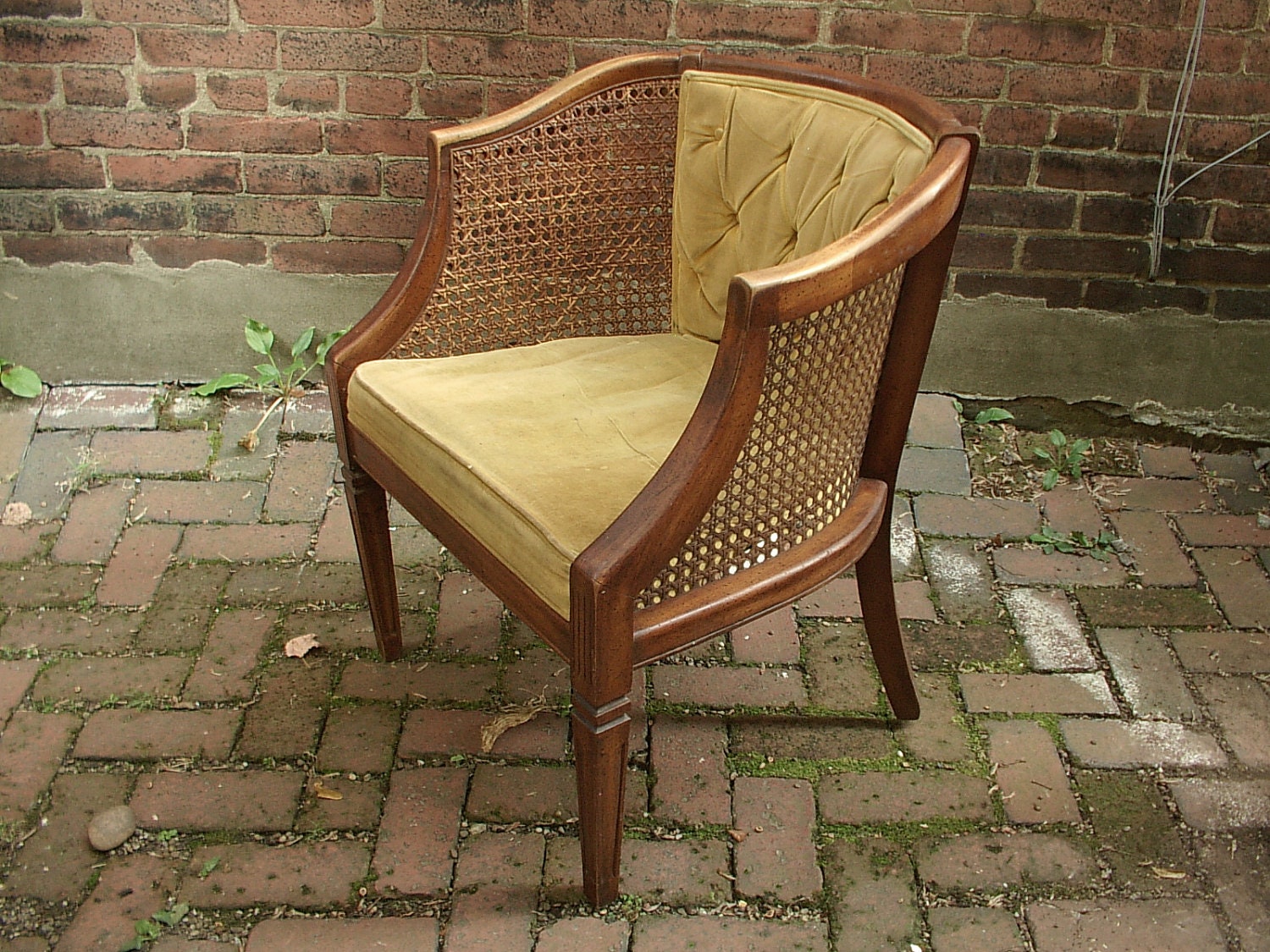 Vintage 1940's French Provincial arm chair pale by ShoponSherman
