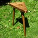 Mid Century Inspired Triangle Side Table