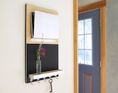 wall organizer SEATTLE: ipad chalkboard message center key rack