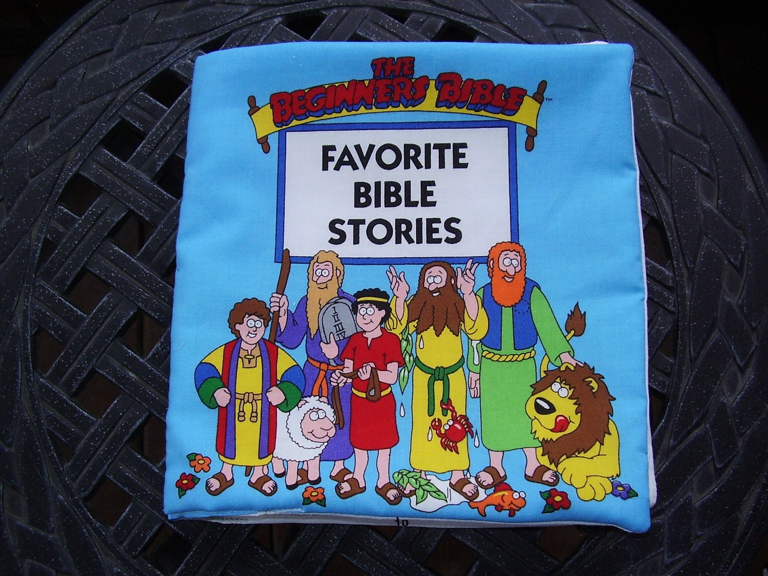 Favorite Bible Stories Joseph Moses David Soft Fabric Baby Toddler Story Book Sewn