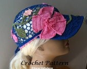 INSTANT DOWNLOAD Paradise Ponytail Baseball Cap Crochet Pattern-Tutorial