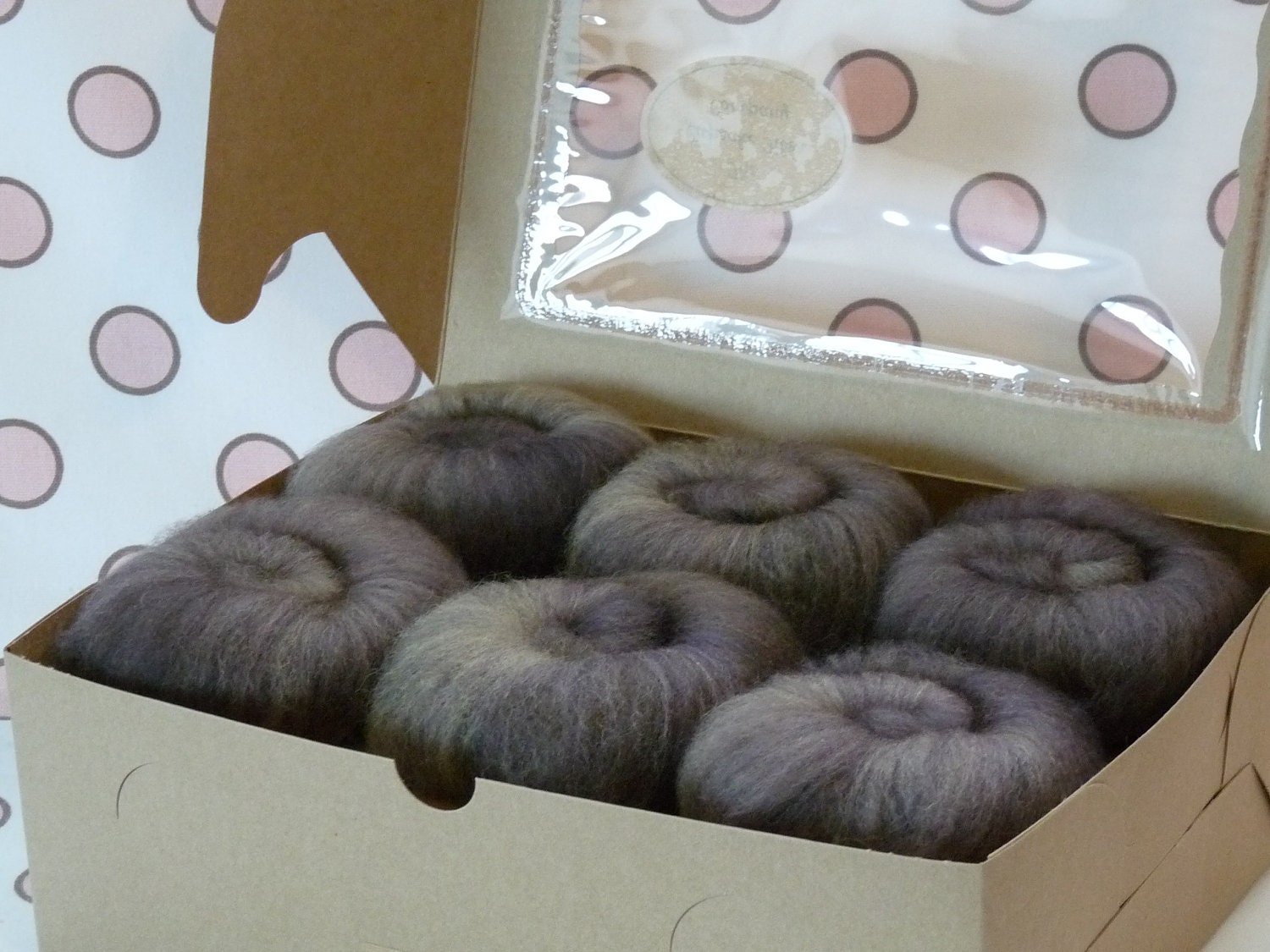Spinning Fiber Batts - Cupcake Fiber SW BFL/Nylon Sock Fiber Batts - 6 ounces - Walnut