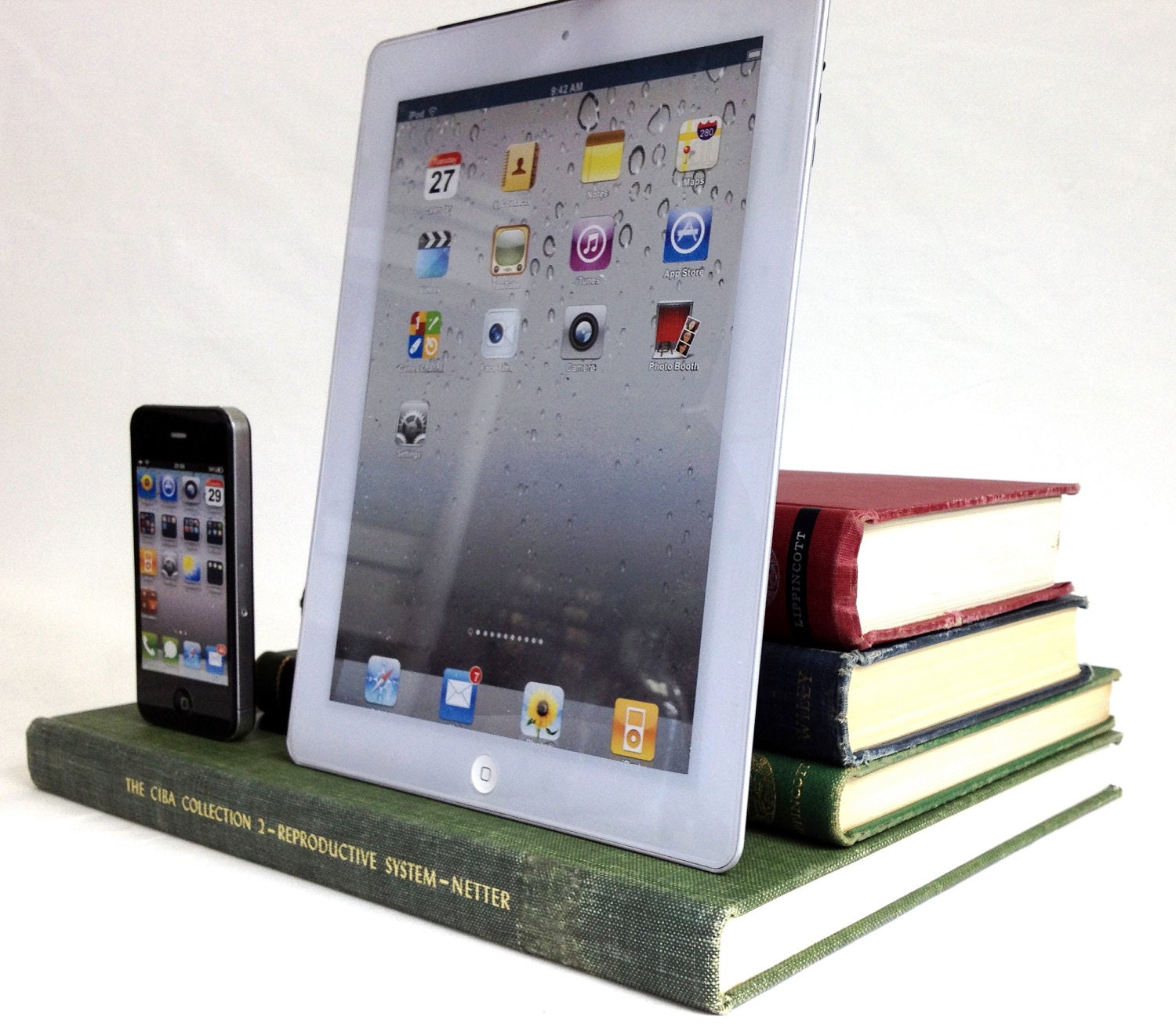 Custom Reserved for Calvin - 3 booksi docks - dual dock for iPhone and iPad