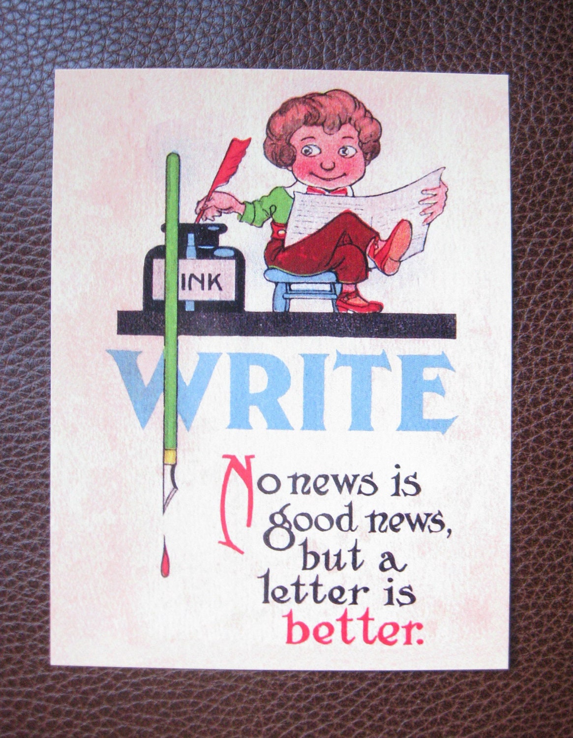 WRITE: A Letter is Better postcard set, pack of 5