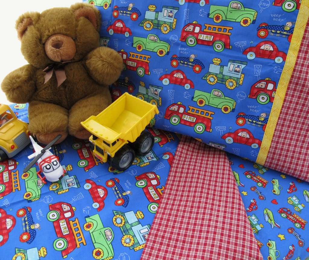 Boy toddler bedding trucks cars planes print crib sheet set 3 pc  boy nursery bedding toddler boy sheets