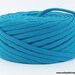 Turquoise Blue Recycled T Shirt Yarn 33 Yards Super Bulky Weaving Cord