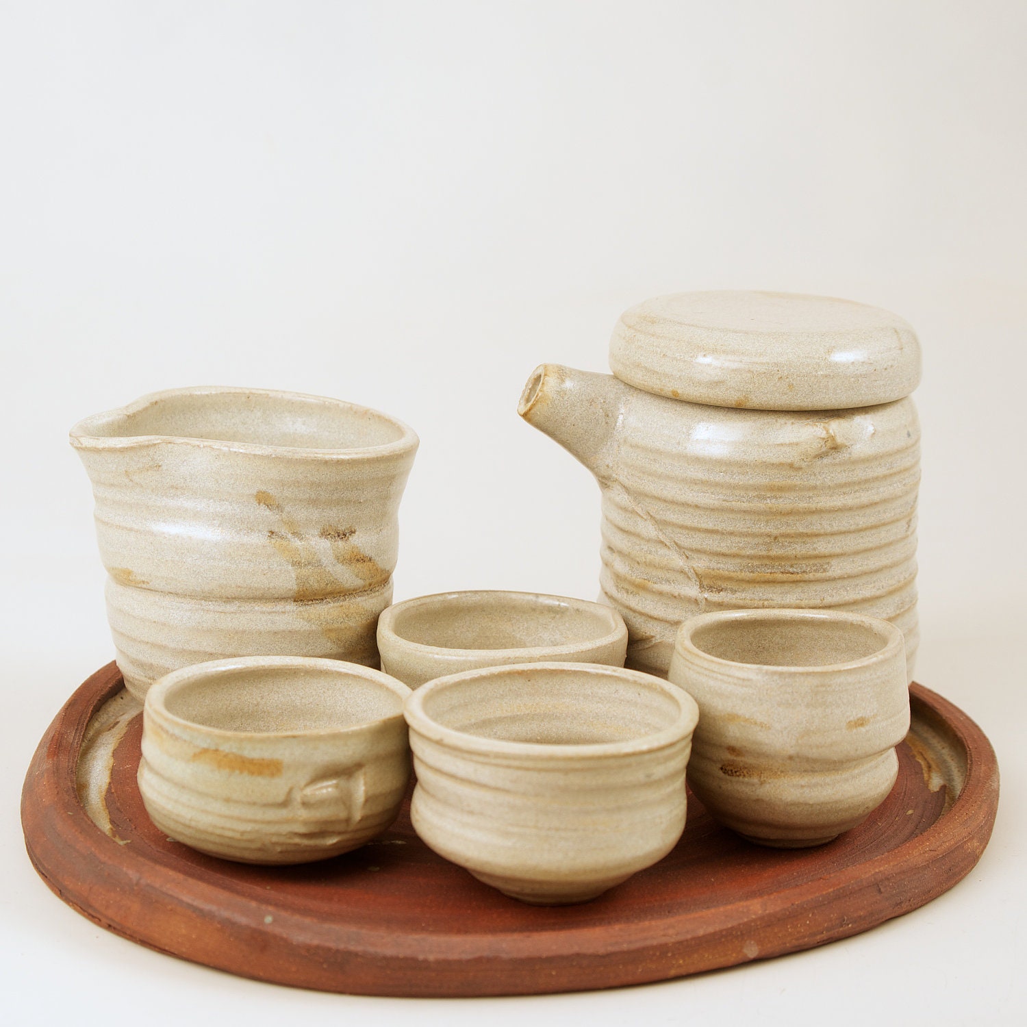 Teapot, Gaiwan, and 4 cups - tea serving set