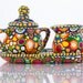 Clay Mosaic Ceramic Cream and Sugar Set