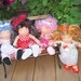 Waldorf doll clothes for small 9-12" doll...vintage button