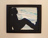 Taking His Break - Acrylic Painting on Canvas Board - Framed