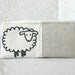 Pencil case zipper pouch Black Friday Etsy Cyber Monday Etsy natural linen, neutral, sheep, back to school