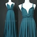 Bridesmaid Dress Full Length Infinity Dress Wrap Convertible Dress Green Evening Maxi Dress Jersey