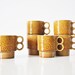 Six Stacking Coffee Mugs - Circa 1970s