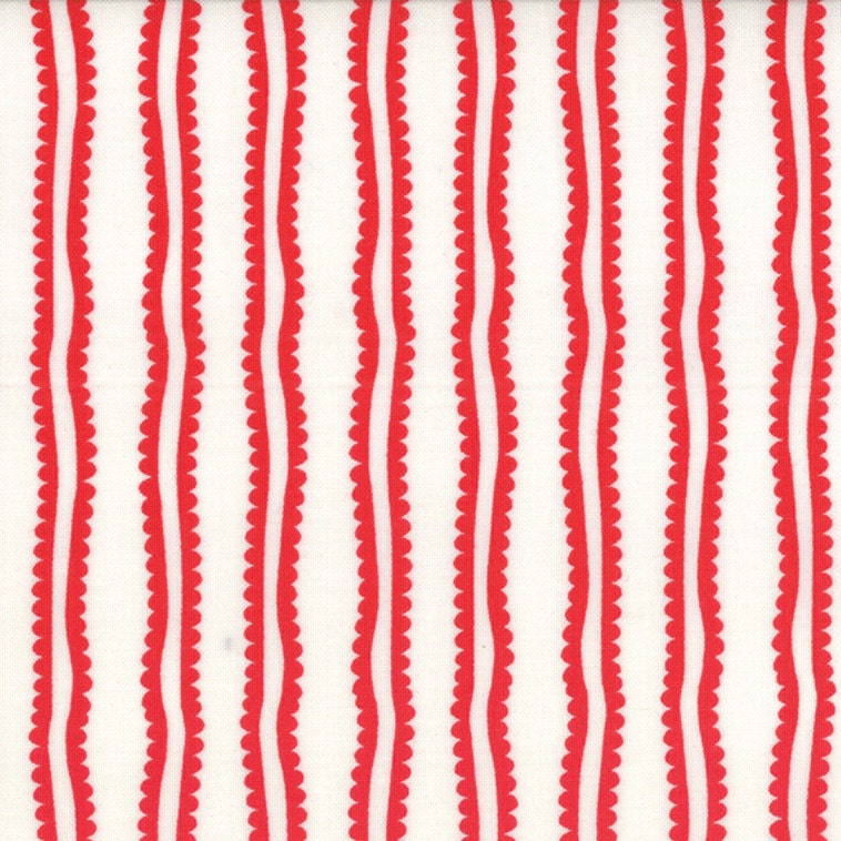 In From The Cold by Kate Spain for Moda in Marshmallow Ribbons - 1 yard