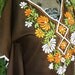 Vintage Mexican Dress in Brown