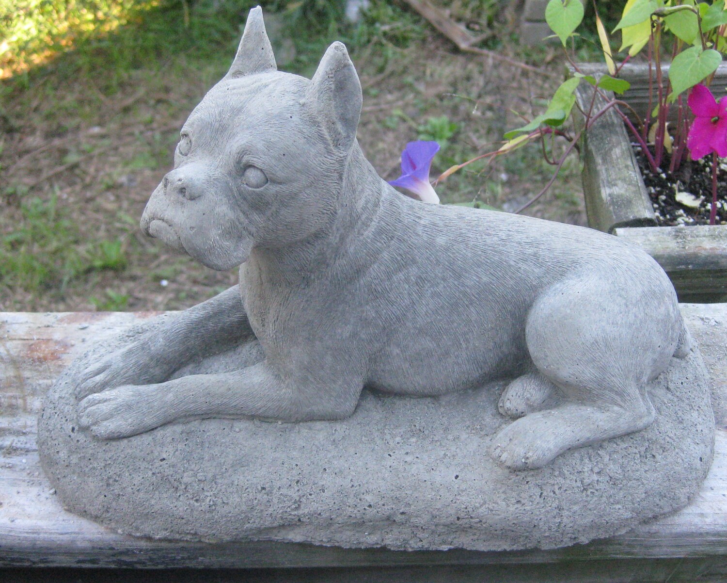 boxer garden ornament