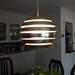 Vintage 1970s gold ball light fixture