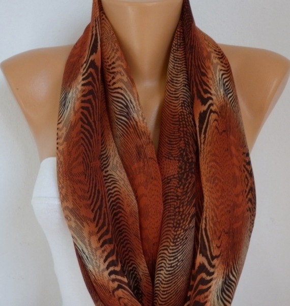 Infinity Scarf Shawl Circle Scarf Loop Scarf Gift -fatwoman