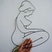 Vintage Wire Sculpture of a Woman