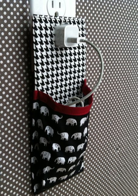 iPhone 5 iPhone 4 iPod touch Docking Station in black white red houndstooth and elephants