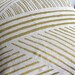 Karnataka in metallic ink hand printed on Natural Ecru organic hemp pillow cover 20x20
