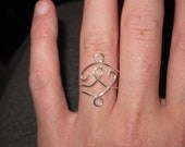 Awareness Ribbon Wire Wrapped MADE to ORDER Ring