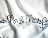 Mr & Mrs Table Sign, Wedding  Decorations, Reception Decor
