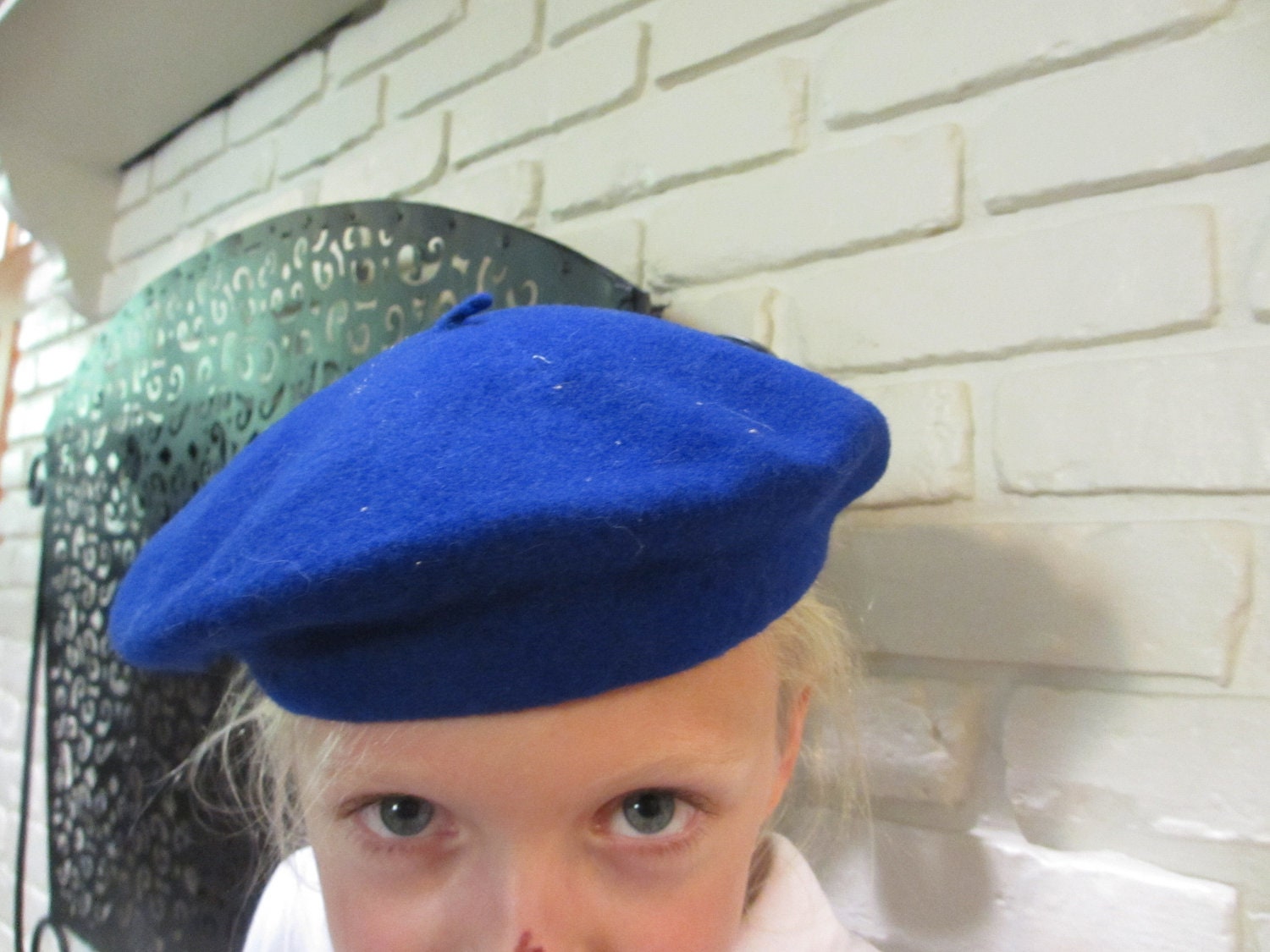 Vintage Colbalt Blue Beret