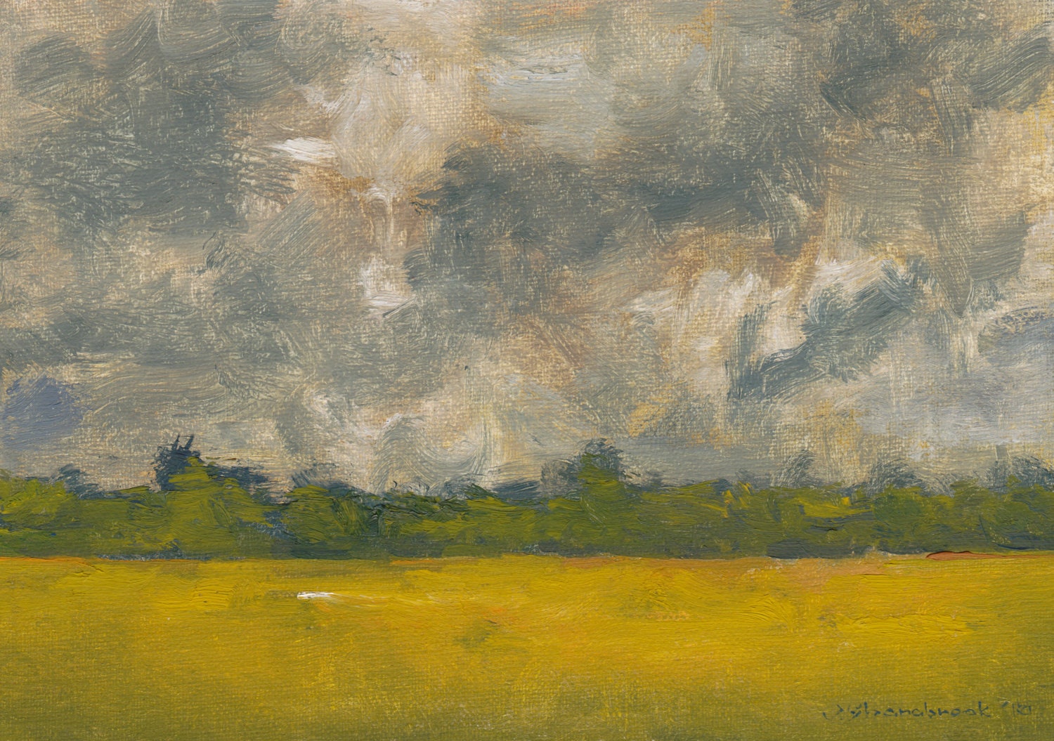 Shotgun Storm - Original Oil Painting by Seminary Road Artists