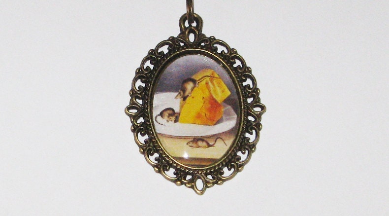 Mice & Cheese Necklace